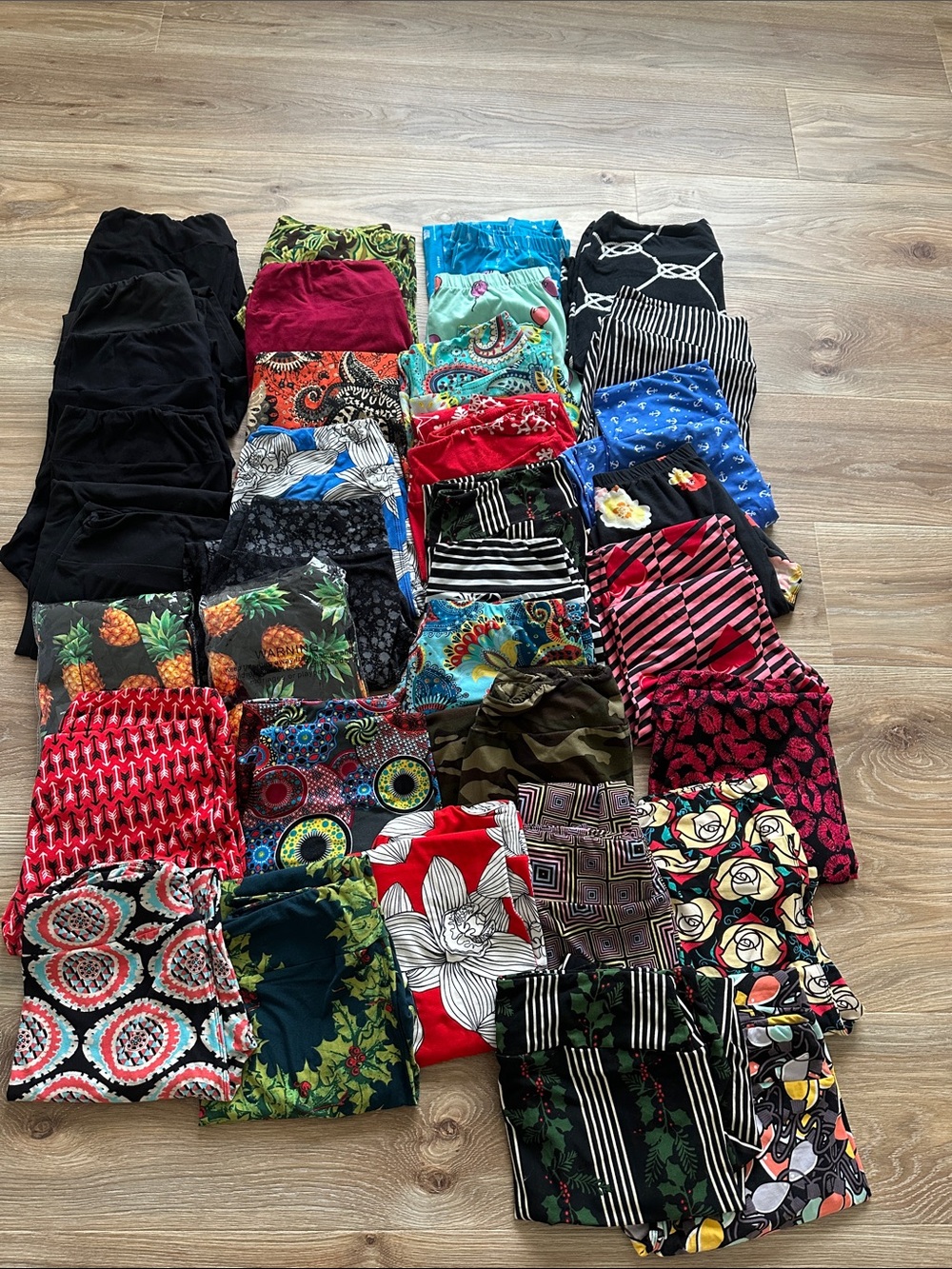 Mixed Patterned Leggings Bundle - Bright Florals & Prints